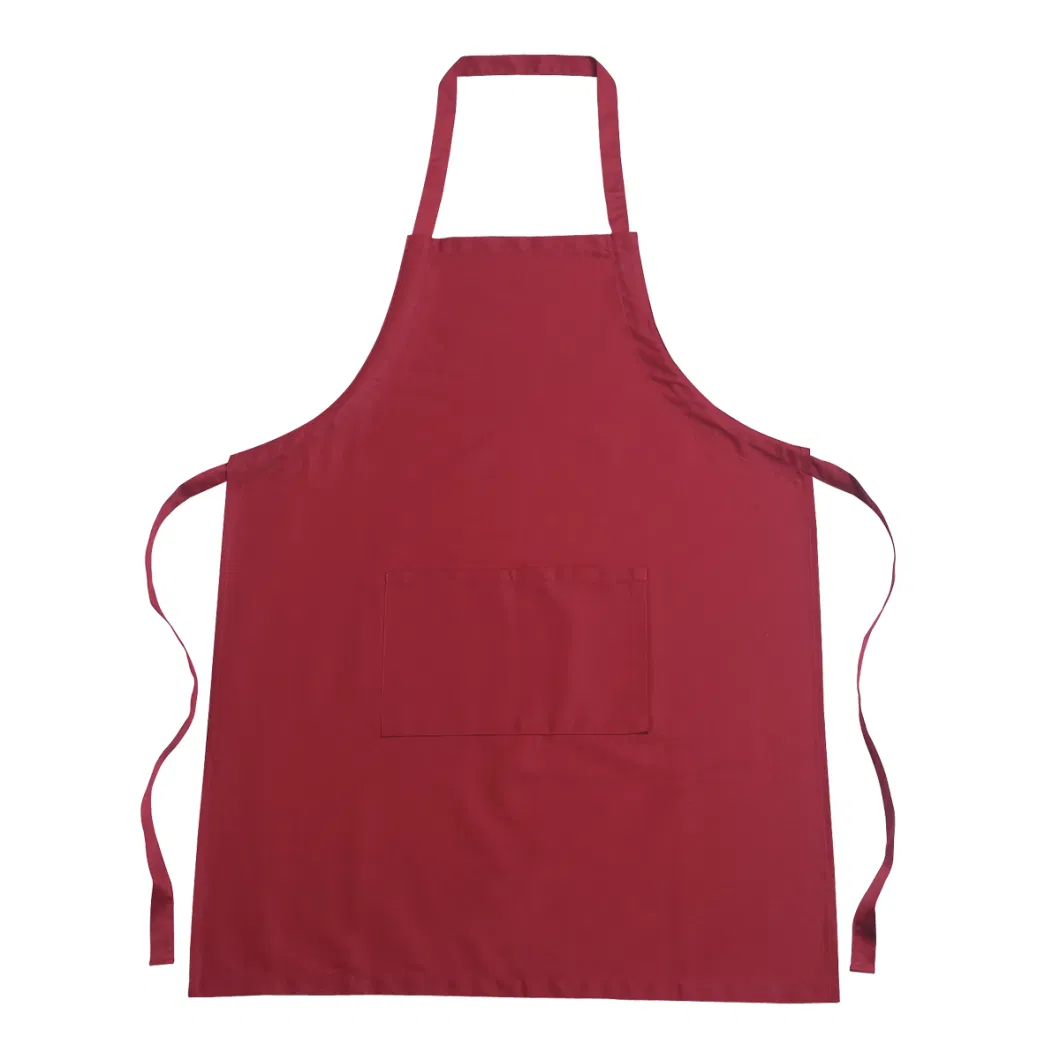 Personalized Promotion Printed Restaurant Aprons Polyester Canvas Cotton Chef Cooking Kitchen Apron