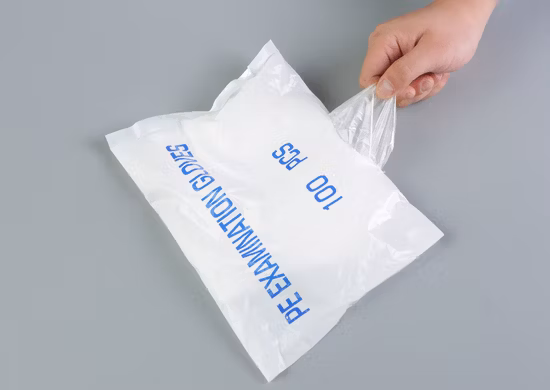 Gants jetables de protection médicale en plastique imperméable PE CPE pour la protection des mains