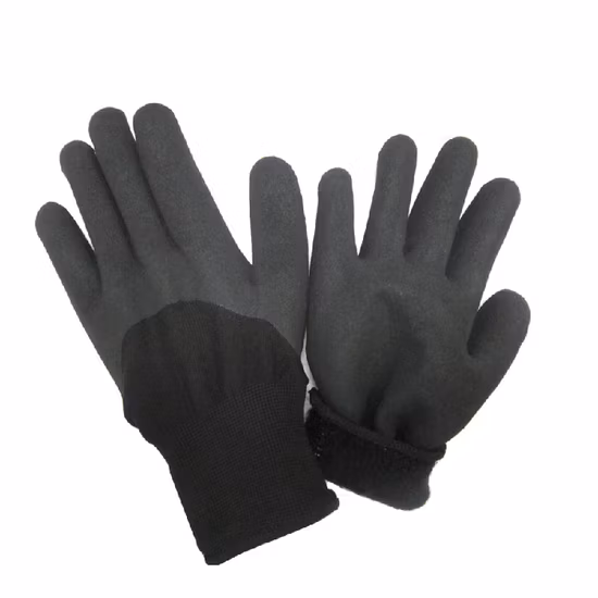 Gant de travail d'hiver doux en nitrile Sandy enduit isolé