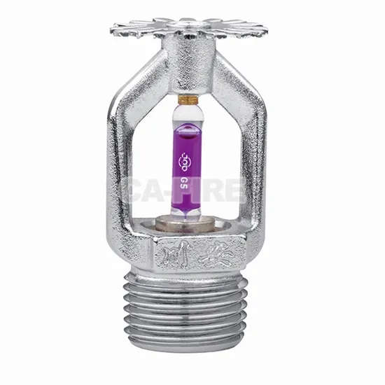 Ampoule en verre à paroi latérale verticale Pedent, fabrication directe, têtes de gicleurs d'incendie dissimulées Esfr avec cadre de protection en plastique