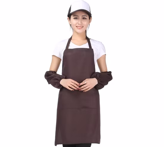 Tablier de restauration de cuisine à bavoir vierge personnalisé en gros de promotion Unfiorm