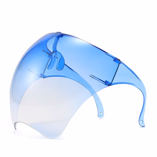 Masque de protection, protection complète du visage dégradé, visière de protection du visage coupe-vent, protection du visage transparente transparente pour hommes et femmes Wyz19425